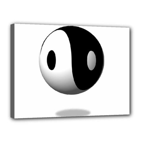Yin Yang Canvas 16  X 12  (framed) by hlehnerer