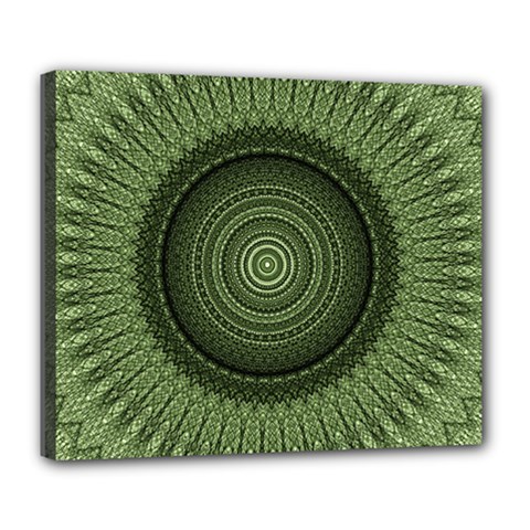 Mandala Deluxe Canvas 24  X 20  (framed) by Siebenhuehner
