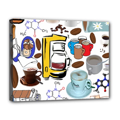 Just Bring Me Coffee Canvas 14  X 11  (framed) by StuffOrSomething