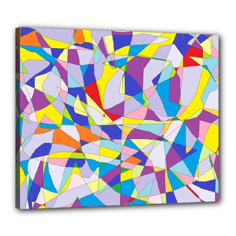 Fractured Facade Canvas 24  X 20  (framed) by StuffOrSomething