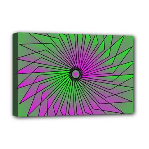 Pattern Deluxe Canvas 18  X 12  (framed) by Siebenhuehner