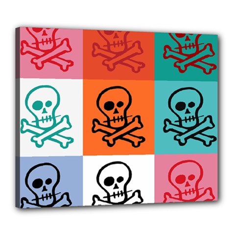 Skull Canvas 24  X 20  (framed) by Siebenhuehner
