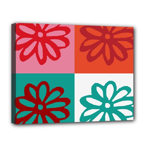 Flower Canvas 14  X 11  (framed) by Siebenhuehner