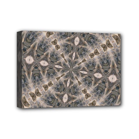 Flowing Waters Kaleidoscope Mini Canvas 7  X 5  (framed) by Fractalsandkaleidoscopes