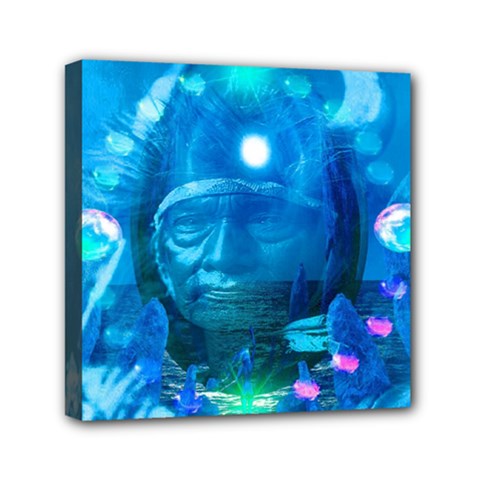 Magician  Mini Canvas 6  X 6  (framed) by icarusismartdesigns