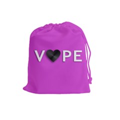 Vape Heart Drawstring Pouch (large) by OCDesignss