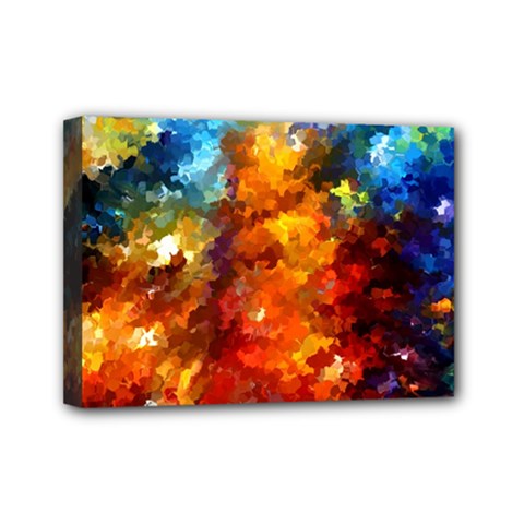 Modern Composition 01 By Rafi Talby Mini Canvas 7  X 5  (framed) by colorfulpaintins