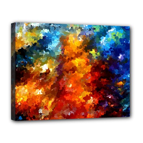 Modern Composition 01 By Rafi Talby Canvas 14  X 11  (framed) by colorfulpaintins
