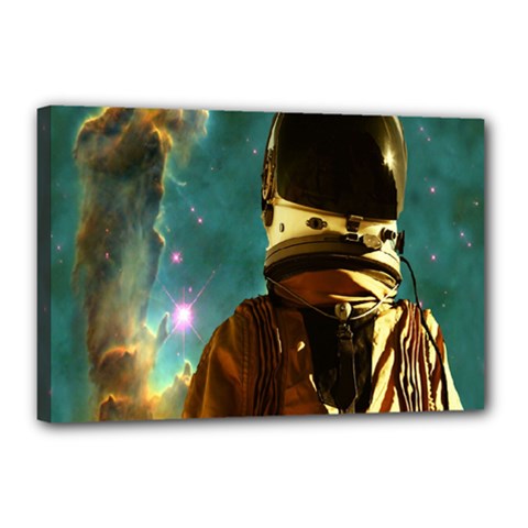 Lost In The Starmaker Canvas 18  X 12  (framed) by icarusismartdesigns