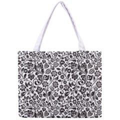 Elegant Glittery Floral Tiny Tote Bag by StuffOrSomething