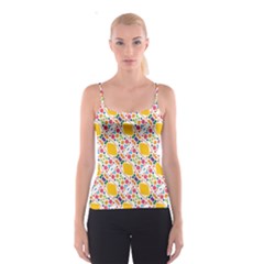 Dots And Rhombus Spaghetti Strap Top by LalyLauraFLM