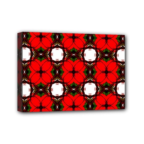 Cute Pretty Elegant Pattern Mini Canvas 7  X 5  (framed) by GardenOfOphir