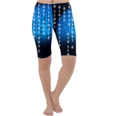 Binary Rain Cropped Leggings  by StuffOrSomething