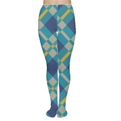 Squares And Stripes Pattern Tights by LalyLauraFLM