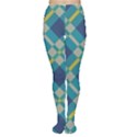Squares and stripes pattern Tights View1