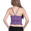 Purple Paisley Women s Spaghetti Strap Bra Top View2