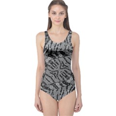 Silver Zebra  Women s One Piece Swimsuit by OCDesignss