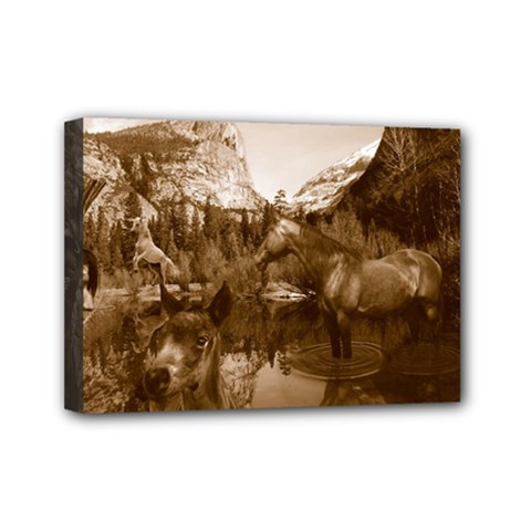 Native American Mini Canvas 7  X 5  (framed) by boho