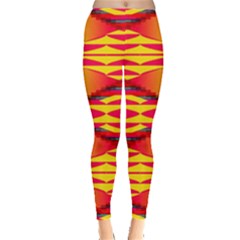 Colorful Tribal Texture Leggings by LalyLauraFLM