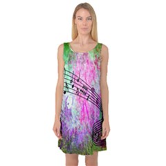 Abstract Music 2 Sleeveless Satin Nightdresses by ImpressiveMoments