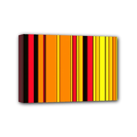 Hot Stripes Fire Mini Canvas 6  X 4  by ImpressiveMoments