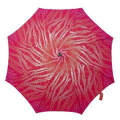 Florescent Pink Zebra Pattern  Hook Handle Umbrellas (medium) by OCDesignss