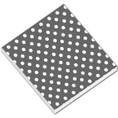 Gray Polka Dots Small Memo Pads by GardenOfOphir