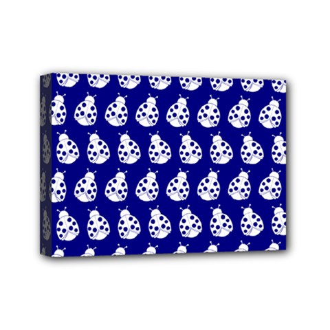 Ladybug Vector Geometric Tile Pattern Mini Canvas 7  X 5  by GardenOfOphir