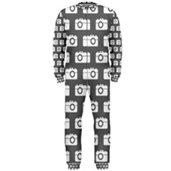 Modern Chic Vector Camera Illustration Pattern Onepiece Jumpsuit (men)  by GardenOfOphir