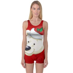 Funny Polar Bear Women s Boyleg One Piece Swimsuits by FantasyWorld7