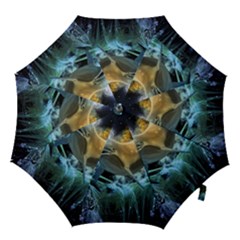 Funny Dolphin In The Universe Hook Handle Umbrellas (small) by FantasyWorld7