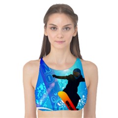 Snowboarding Tank Bikini Top by FantasyWorld7