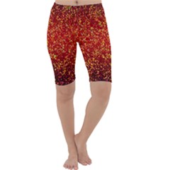 Glitter 3 Cropped Leggings by MedusArt