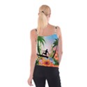 Tropical Design With Surfboarder Spaghetti Strap Tops View2