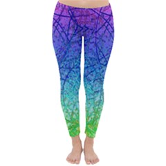 Grunge Art Abstract G57 Winter Leggings by MedusArt