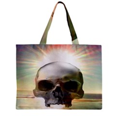 Skull Sunset Zipper Tiny Tote Bags by icarusismartdesigns