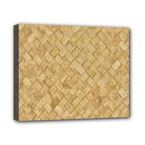 Tan Diamond Brick Canvas 10  X 8  by trendistuff