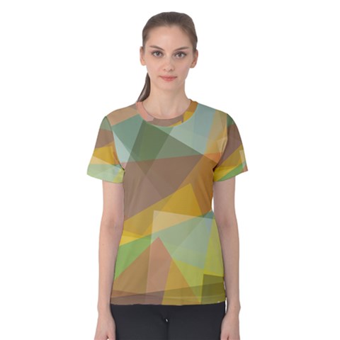 Fading Shapes Women s Cotton Tee by LalyLauraFLM