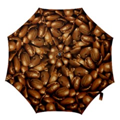 Chocolate Coffee Beans Hook Handle Umbrellas (medium) by trendistuff