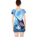 Awersome Marlin In A Fantasy Underwater World Short Sleeve Bodycon Dresses View2