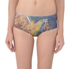 Great Wall Of China 1 Mid-waist Bikini Bottoms by trendistuff