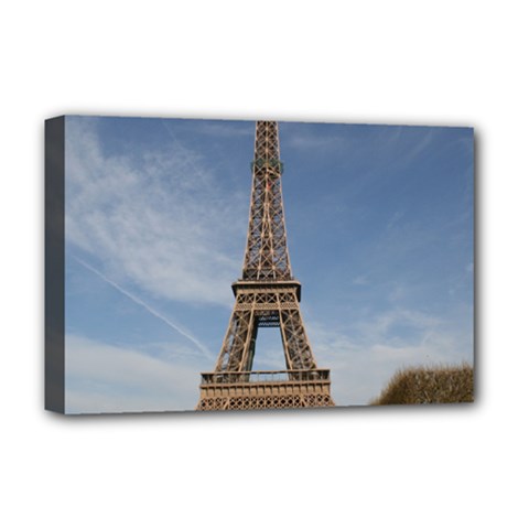 Eiffel Tower Deluxe Canvas 18  X 12   by trendistuff