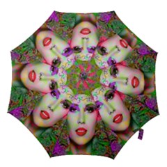 Flowers In Your Hair Hook Handle Umbrellas (small) by icarusismartdesigns