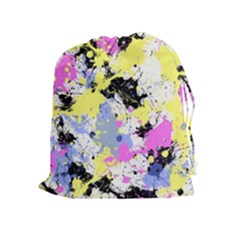 Abstract Drawstring Pouches (extra Large) by Uniqued