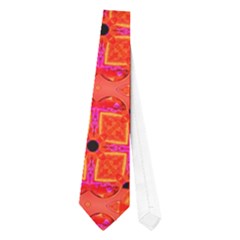 Peach Apricot Cinnamon Nutmeg Kitchen Modern Abstract Neckties (one Side)  by DianeClancy