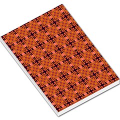Peach Purple Abstract Moroccan Lattice Quilt Large Memo Pads by DianeClancy
