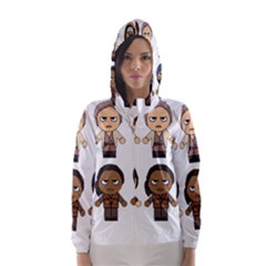 The Walking Dead   Main Characters Chibi   Amc Walking Dead   Manga Dead Hooded Wind Breaker (women) by PTsImaginarium