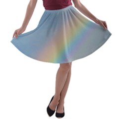 Colorful Natural Rainbow A-line Skater Skirt by yoursparklingshop