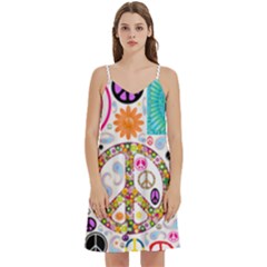 Peace Collage Women s Reversible Sports Bra With Border by StuffOrSomething