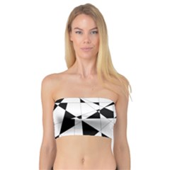 Shattered Life In Black & White Bandeau Top by StuffOrSomething